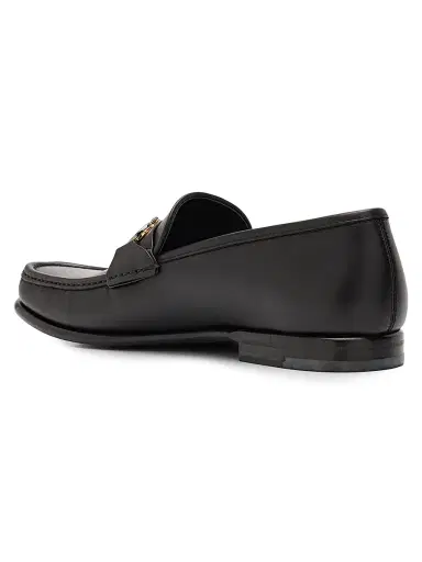Ferragamo Men's Avril Gancini Leather Loafers - Nero - Size 13 | Thumbnail 2 Ferragamo Men's Avril Gancini Leather Loafers - Nero - Size 13 | Thumbnail 2