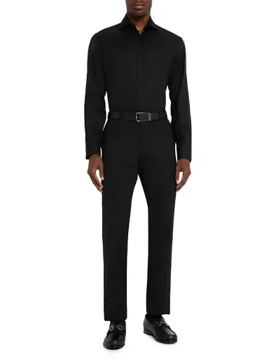 Ferragamo Men's Avril Gancini Leather Loafers - Nero - Size 13 | Thumbnail 7 Ferragamo Men's Avril Gancini Leather Loafers - Nero - Size 13 | Thumbnail 7
