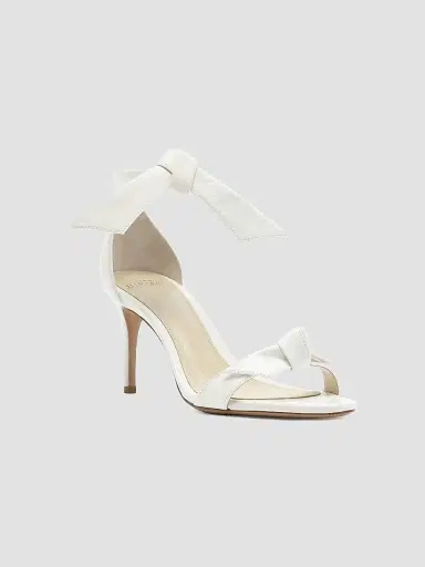 Alexandre Birman Women's Clarita 75MM Leather Sandals - White - Size 12 | Thumbnail 2 Alexandre Birman Women's Clarita 75MM Leather Sandals - White - Size 12 | Thumbnail 2