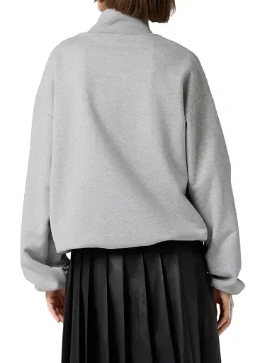 Miu Miu Women's Cotton Fleece Zipper Sweatshirt | Thumbnail 3