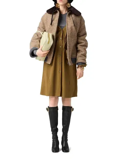 Miu Miu Women's Sablé Dress | Thumbnail 7 Miu Miu Women's Sablé Dress | Thumbnail 7