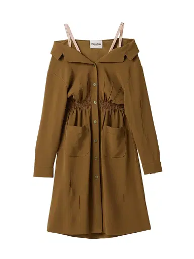 Miu Miu Women's Sablé Dress | Thumbnail 1 Miu Miu Women's Sablé Dress | Thumbnail 1