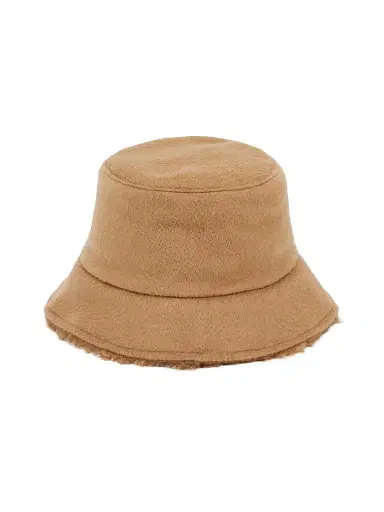 Max Mara Women's Reversible Camel and Teddy Fabric Cloche Hat - Camel - Size Large | Thumbnail 1 Max Mara Women's Reversible Camel and Teddy Fabric Cloche Hat - Camel - Size Large | Thumbnail 1