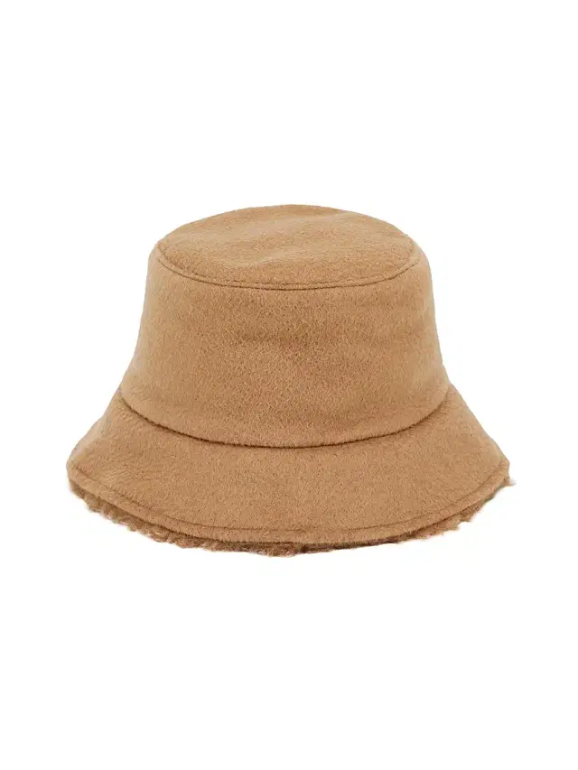 Women's Reversible Camel and Teddy Fabric Cloche Hat - Camel
