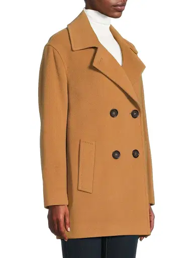 Cinzia Rocca Women's Icons Notch Collar Peacoat | Thumbnail 4 Cinzia Rocca Women's Icons Notch Collar Peacoat | Thumbnail 4