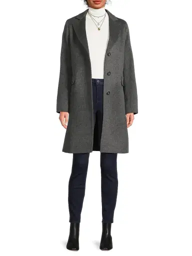 Cinzia Rocca Women's Icons Wool-Cashmere Mid-Length Coat | Thumbnail 2 Cinzia Rocca Women's Icons Wool-Cashmere Mid-Length Coat | Thumbnail 2