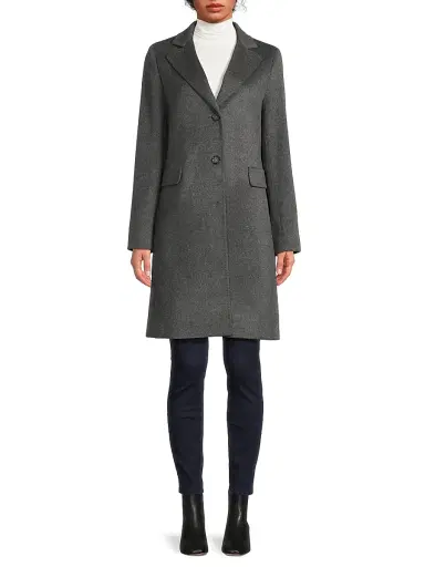 Cinzia Rocca Women's Icons Wool-Cashmere Mid-Length Coat | Thumbnail 3 Cinzia Rocca Women's Icons Wool-Cashmere Mid-Length Coat | Thumbnail 3