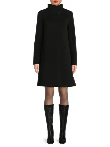 Cinzia Rocca Women's Icons Envelope Collar Mid Length Coat | Thumbnail 3 Cinzia Rocca Women's Icons Envelope Collar Mid Length Coat | Thumbnail 3