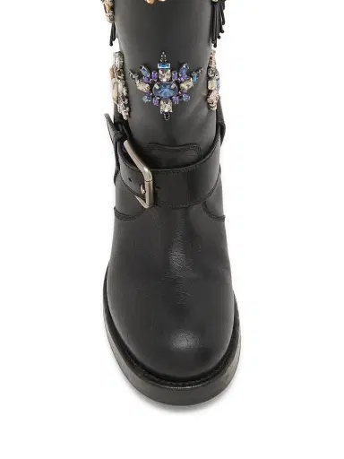Dolce & Gabbana Women's Embellished Knee-High Boots | Thumbnail 5 Dolce & Gabbana Women's Embellished Knee-High Boots | Thumbnail 5