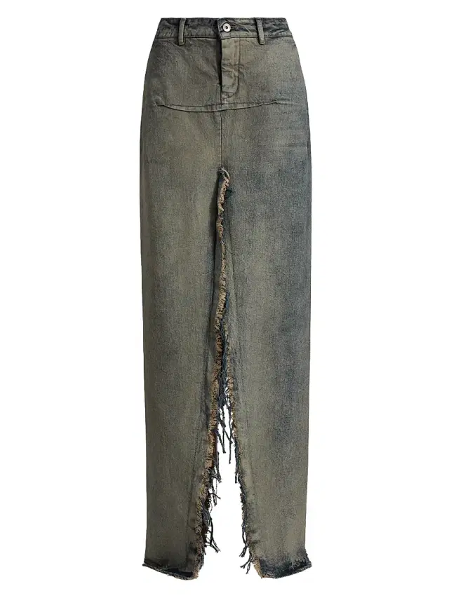 Women's Gonna Denim Sliced Skirt - Dirty Hustler