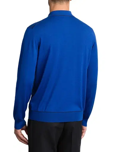 Stefano Ricci Men's Luxury Wool Polo Sweater | Thumbnail 3 Stefano Ricci Men's Luxury Wool Polo Sweater | Thumbnail 3