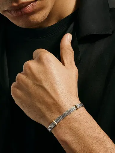 John Hardy Icon Sterling Silver & 14K Yellow Gold Chain Bracelet - Silver And Gold | Thumbnail 2