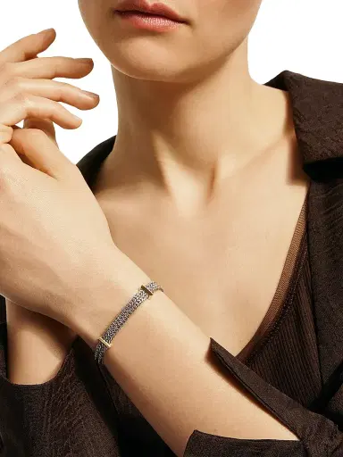 John Hardy Icon Sterling Silver & 14K Yellow Gold Chain Bracelet - Silver And Gold | Thumbnail 3