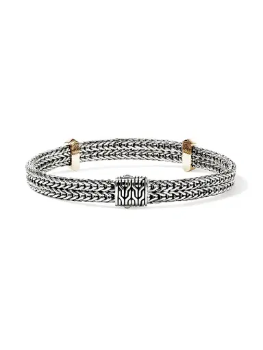 John Hardy Icon Sterling Silver & 14K Yellow Gold Chain Bracelet - Silver And Gold | Thumbnail 4