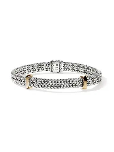 John Hardy Icon Sterling Silver & 14K Yellow Gold Chain Bracelet - Silver And Gold | Thumbnail 1