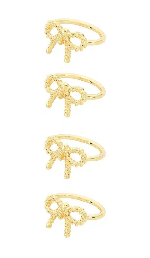 Bows Napkin Rings Set Of 4
