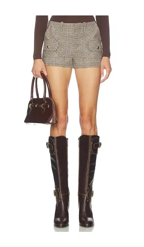 GUIZIO Patch Pocket Tartan Short