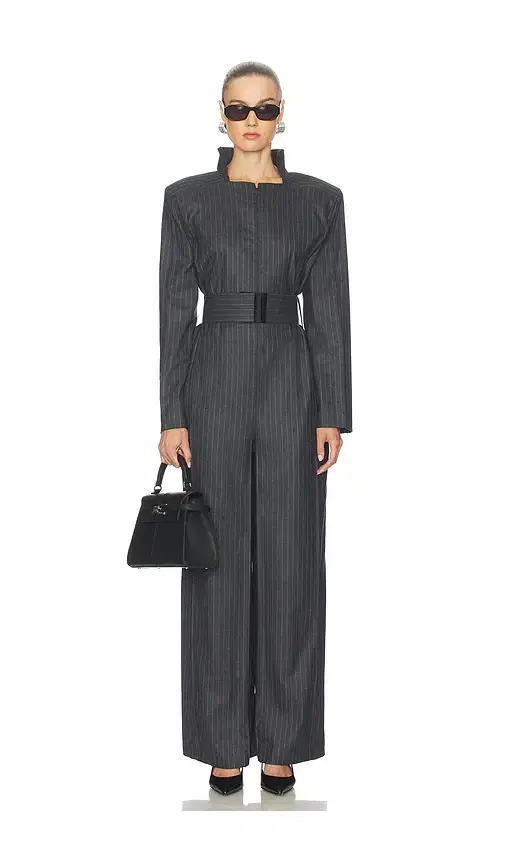 Bevza Pinstriped Jumpsuit