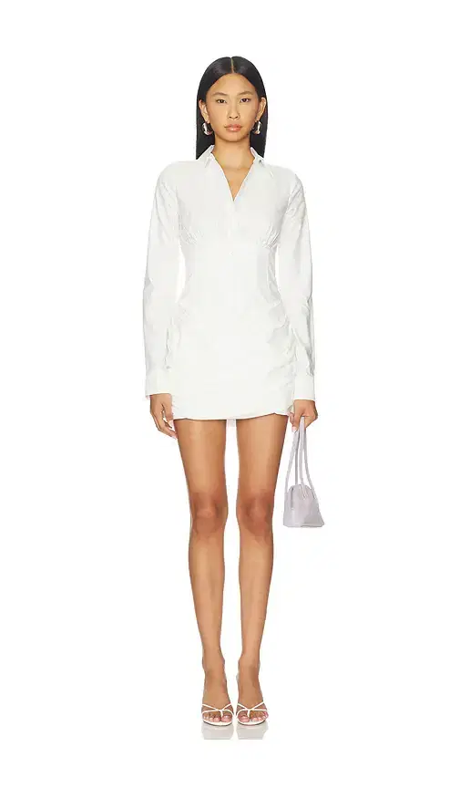 GUIZIO Corset Shirt Dress