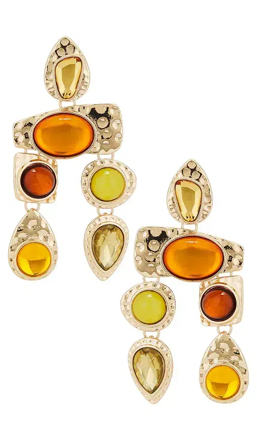 petit moments Multi Stone Earrings