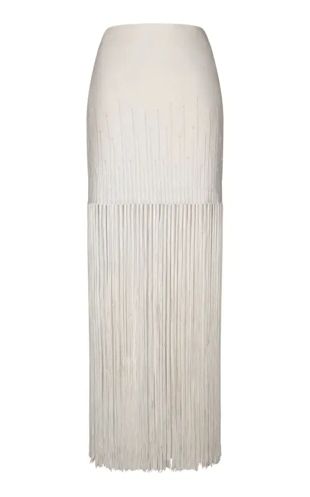 Aurora Sutil Fringed Cotton Skirt