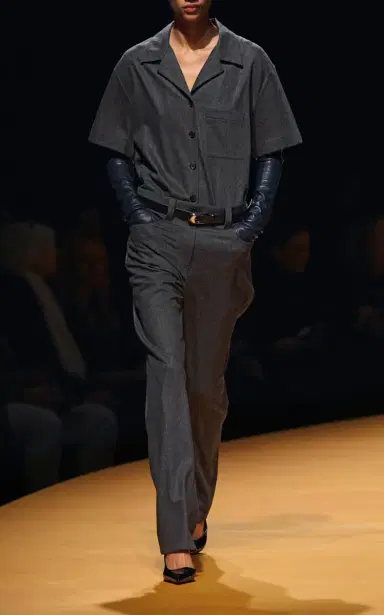 Khaite Callum Mid-Rise Wool Straight-Leg Pants | Thumbnail 2