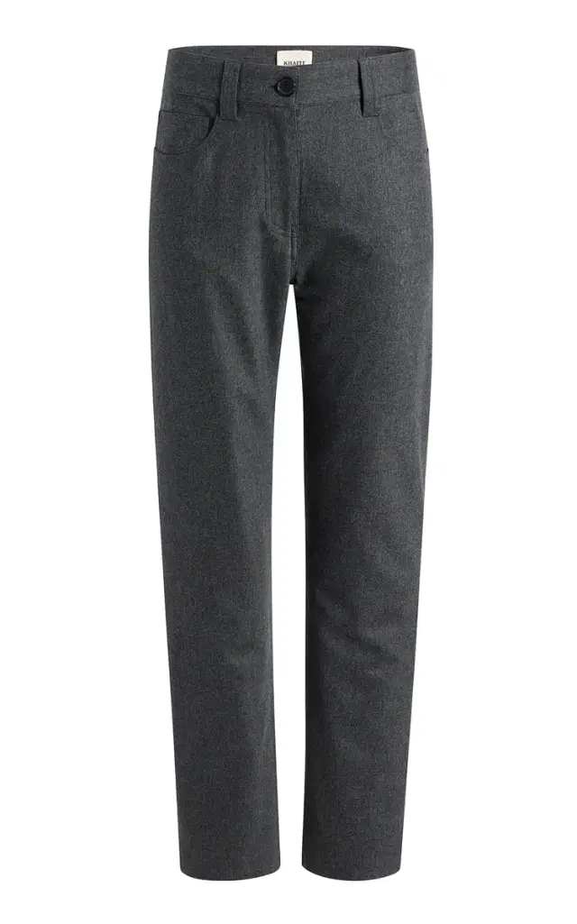 Callum Mid-Rise Wool Straight-Leg Pants