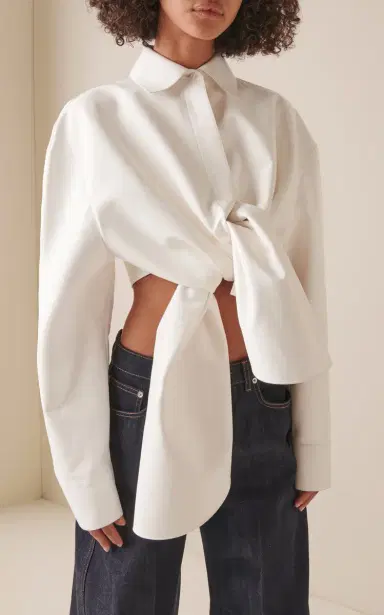 Givenchy Knotted Leather Shirt | Thumbnail 2