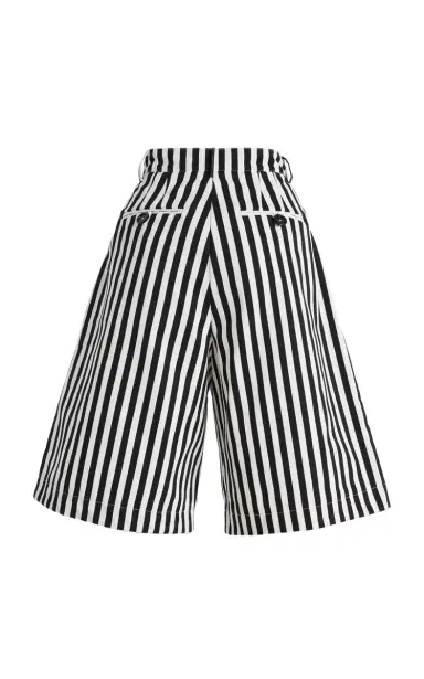 Tolu Coker Pleated Cotton Gabardine Shorts | Thumbnail 3