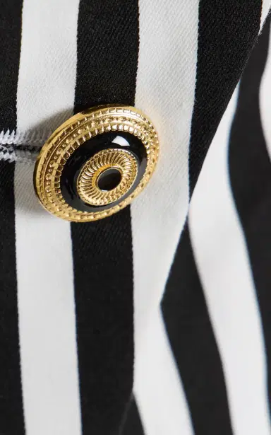 Tolu Coker Striped Cotton Gabardine Waistcoat | Thumbnail 9