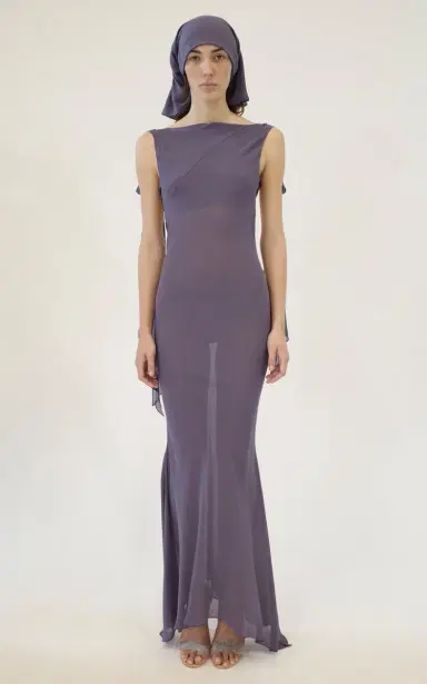 Conner Ives Exclusive La Isla Sash Strap Silk Gown | Thumbnail 2 Conner Ives Exclusive La Isla Sash Strap Silk Gown | Thumbnail 2