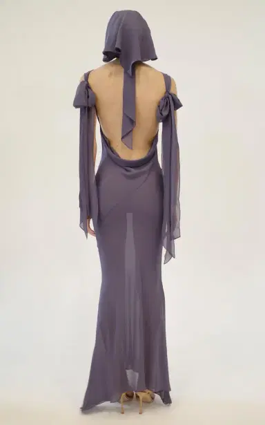 Conner Ives Exclusive La Isla Sash Strap Silk Gown | Thumbnail 4 Conner Ives Exclusive La Isla Sash Strap Silk Gown | Thumbnail 4