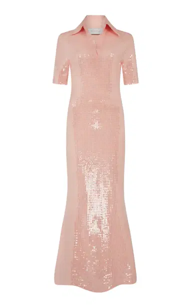 Conner Ives Exclusive La Isla Sequined Jersey Maxi Polo Dress | Thumbnail 6 Conner Ives Exclusive La Isla Sequined Jersey Maxi Polo Dress | Thumbnail 6