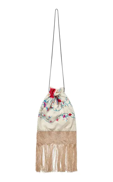 Conner Ives Large Reconstituted Piano Shawl Silk Bag | Thumbnail 12