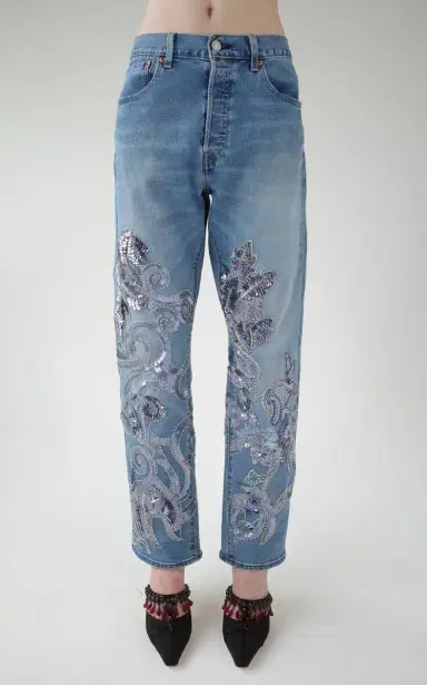 Conner Ives Sequined Vintage Jeans | Thumbnail 2 Conner Ives Sequined Vintage Jeans | Thumbnail 2