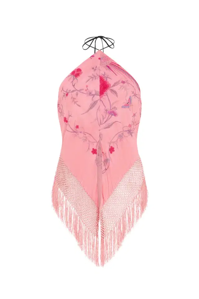 Conner Ives Silk Piano Shawl Top
