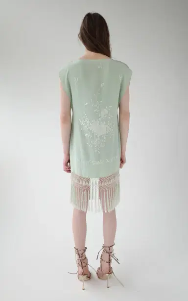 Conner Ives Silk Piano Shawl Mini Shift Dress | Thumbnail 7 Conner Ives Silk Piano Shawl Mini Shift Dress | Thumbnail 7