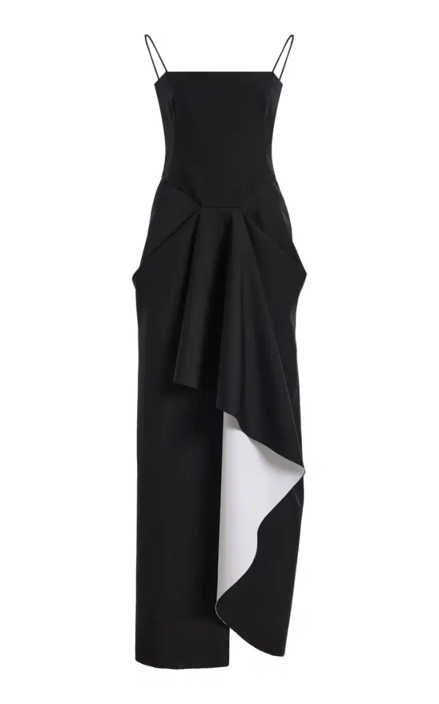 Wool-Mohair Midi Wrap Dress