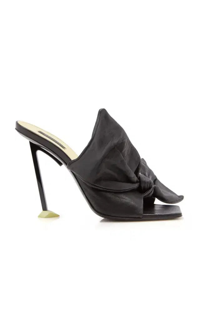 Givenchy Boudoir Bow Leather Mules