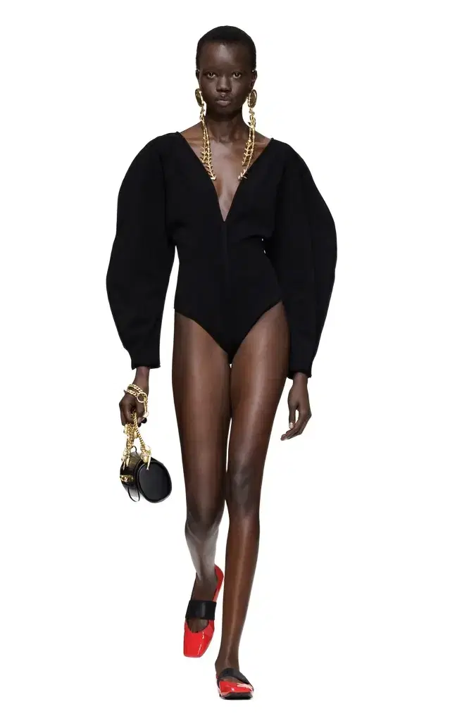 Givenchy Cocoon-Sleeve Knit Bodysuit