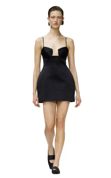 Givenchy Cutaway Duchesse Satin Mini Dress | Thumbnail 1