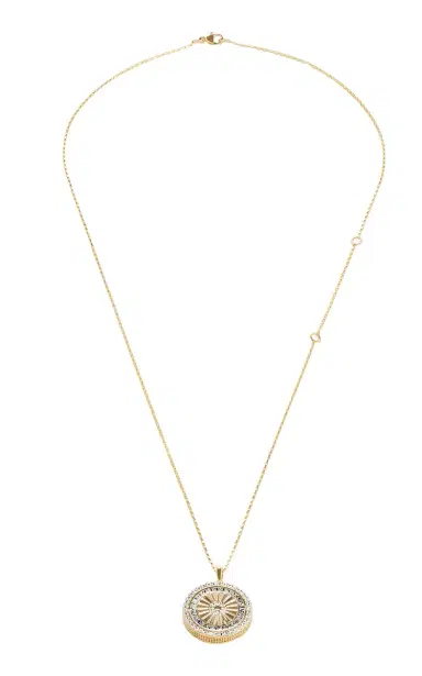 Gwen Beloti 14kt Yellow Gold Woven Essentia Trio Set Diamond Pendant Necklace - Gold - OS - Only At Moda Operandi | Thumbnail 1