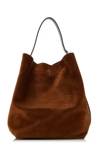 TOTEME Belted Suede Tote Bag | Thumbnail 4 TOTEME Belted Suede Tote Bag | Thumbnail 4