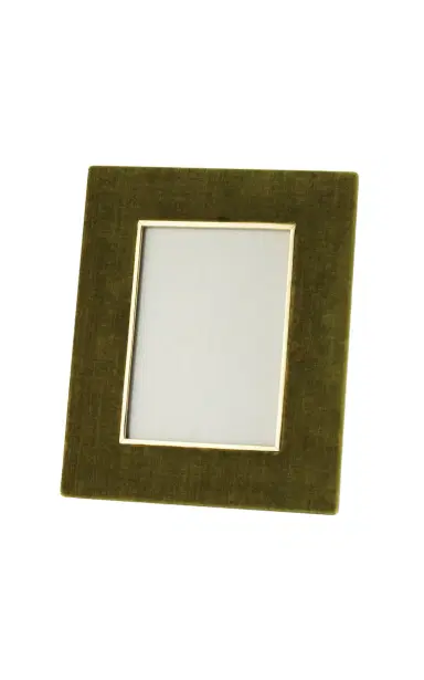 Aerin Valentina Velvet Frame - 5 X 7 - Moss - Green | Thumbnail 1