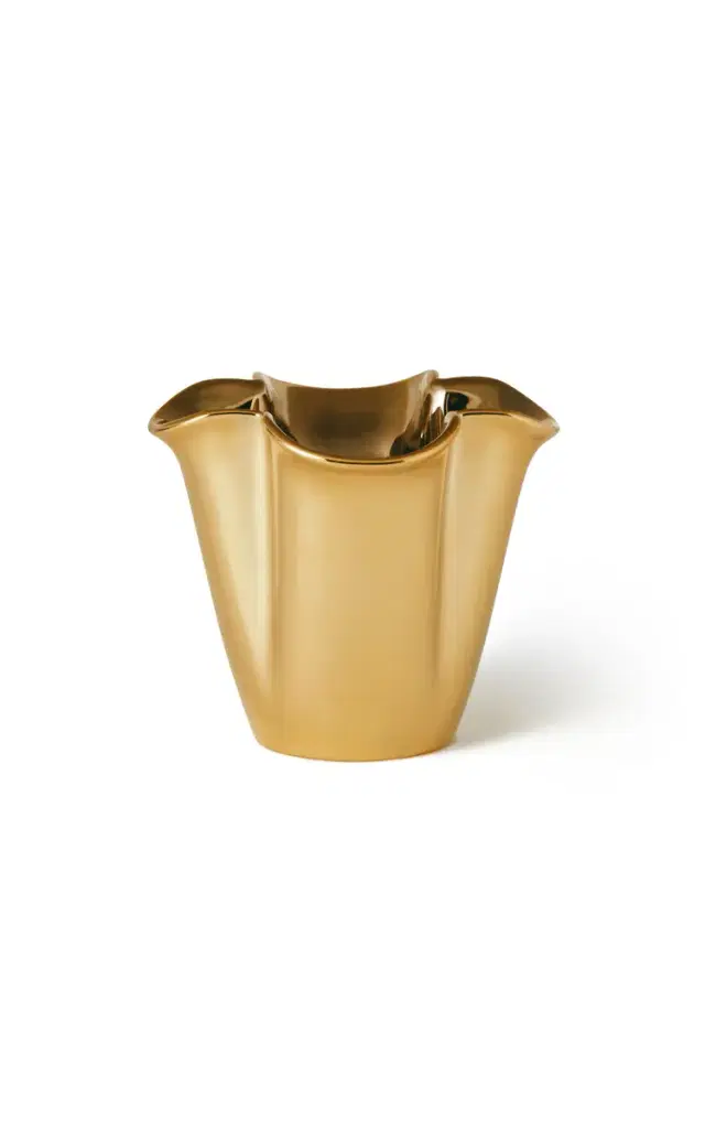 Gilded Clover Small Vase - Gold