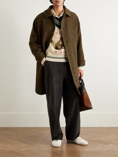 BODE Hedgerow Wool-Tweed Coat - Men | Thumbnail 2