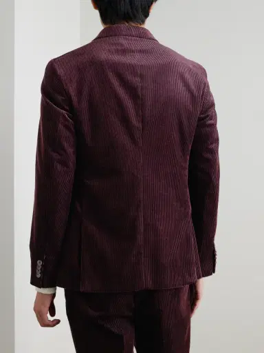 MR P. Slim-Fit Double-Breasted Cotton and Cashmere-Blend Corduroy Tuxedo Jacket - Men | Thumbnail 4