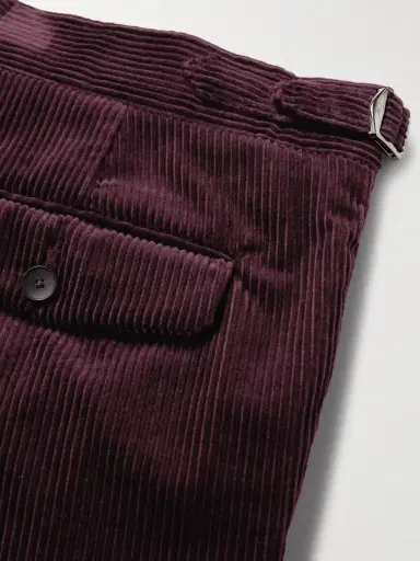 MR P. Slim-Fit Straight-Leg Cotton and Cashmere-Blend Corduroy Tuxedo Trousers - Men | Thumbnail 5