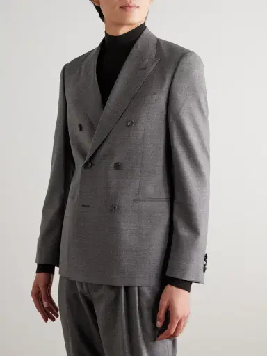 MR P. Slim-Fit Double-Breasted Wool Suit Jacket - Men | Thumbnail 3