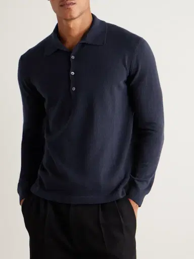 PIACENZA 1733 Slim-Fit Cashmere Polo Shirt - Men | Thumbnail 3
